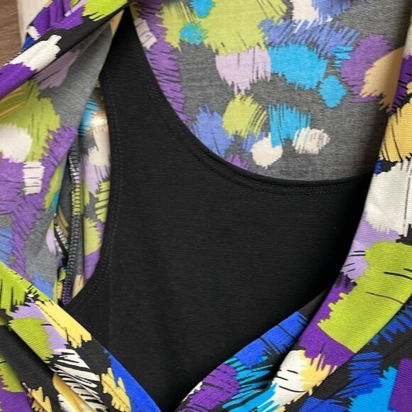 Notations Ladies Dress Top, Size Small, Black Multicolor, Size Small - Picture 5 of 9